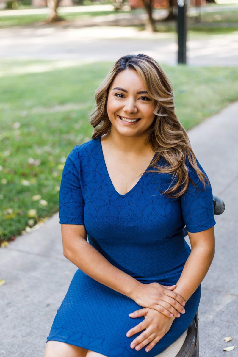 Picture of female smiling at camera